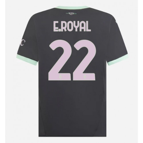 Fotbalové Dres AC Milan Emerson Royal #22 Alternativní 2024-25 Krátký Rukáv